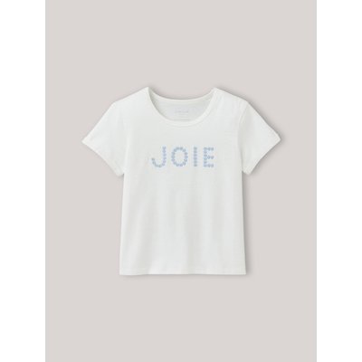 T-shirt à message brodé en coton biologique CYRILLUS