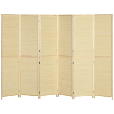 Cloison de séparation Bambou Bois naturel HOMCOM