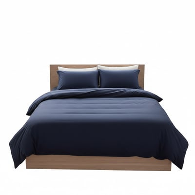 Housse de couette en coton Contemporain uni EDEN