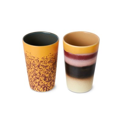 Tasse à thé grès  Beach set de 2 HKLIVING