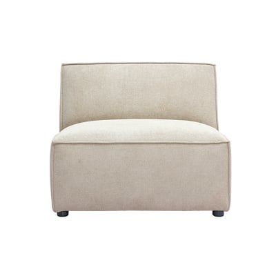 Module droit pour canapé en tissu chenille beige SPLIT MILIBOO