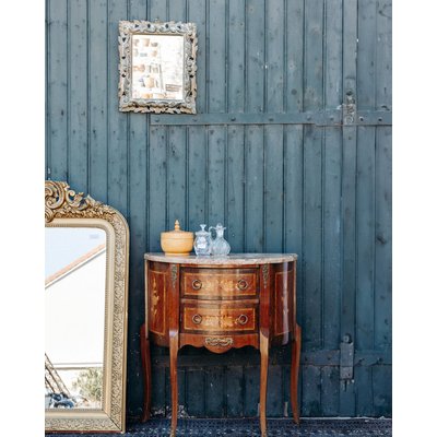 Commode en bois et marbre Garance N°67 - Bon état DEBONGOUT