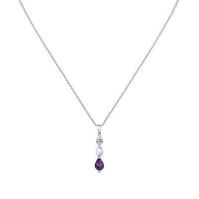 Collier en argent 925 et oxyde de zirconium CLEOR