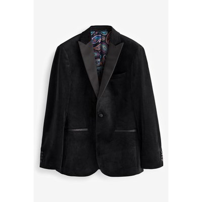 Veste de costume slim en velours NEXT