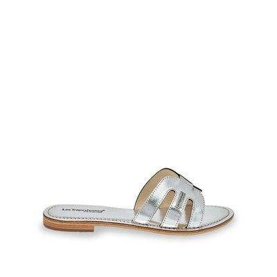 Claquettes argente La Redoute