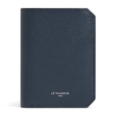 Portefeuille vertical 2 volets en cuir grain croisé GASTON LE TANNEUR