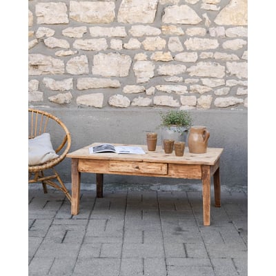 Table basse en bois Léonie N°1148 - Bon état DEBONGOUT