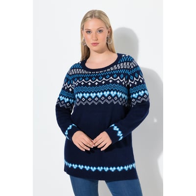 Pull norvégien à col rond et manches longues ULLA POPKEN