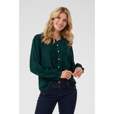 Blouse with long sleeve CREAM