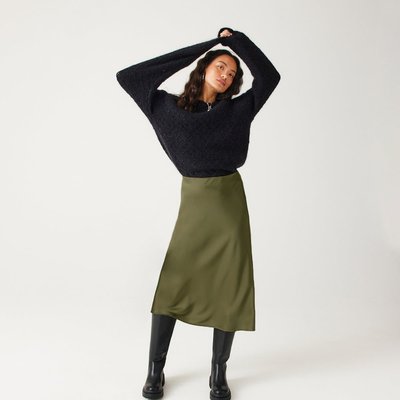Jupe midi en satin PROMOD
