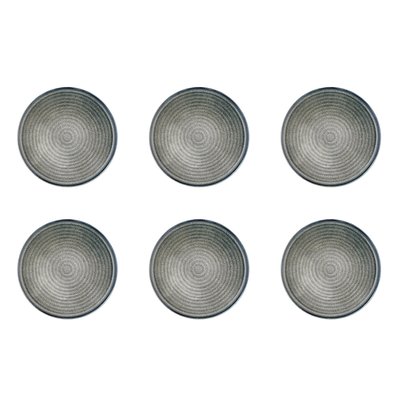 Lot de 6 assiettes à dessert en grès, ZEN BJORN