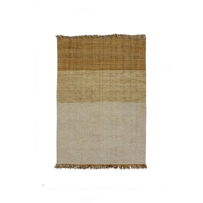 Tapis en jute et laine avec franges NOW'S HOME