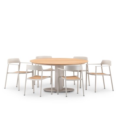 Set de jardin, 6 chaises, CAPRI & OTTAWA DEFORA HOME