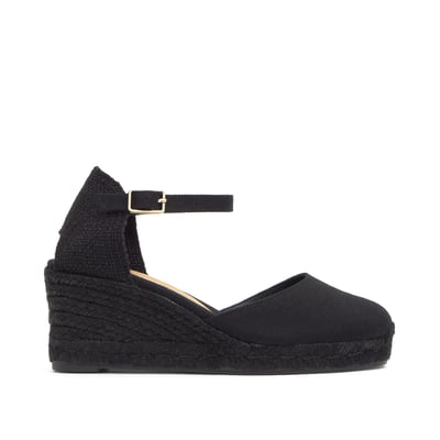 Espadrilles compensées à bride cheville et talon tressé CAROL PLATFORM CASTANER