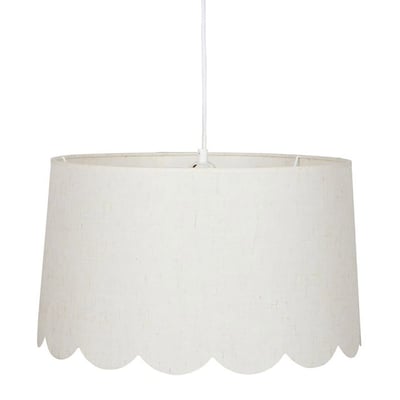 Suspension cylindrique tissu Mathilde D40 DECORATIE
