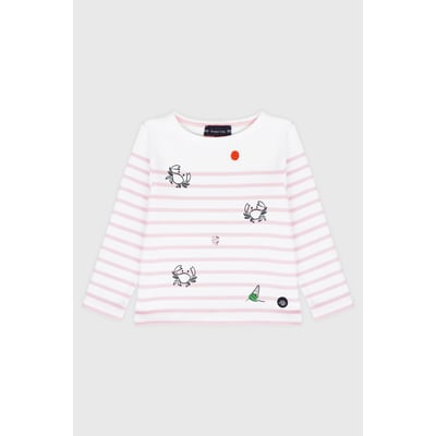 Marinière en coton épais KIDS ARMOR-LUX