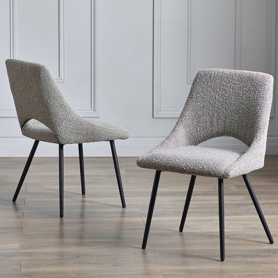 Evie Boucle Dining Chairs (Set of 2) SO'HOME