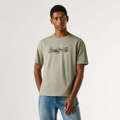 T-Shirt Coupe Regular Avec Logo Imprimé PEPE JEANS