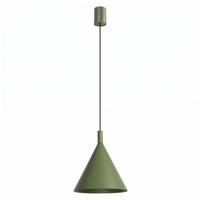 Suspension Acier Vert Olive E27 1 NOX EDEN