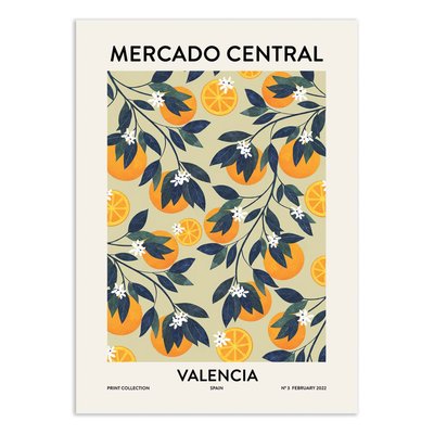 Affiche 30x40 cm - Valencia Market - El Buen Limon WALL EDITIONS