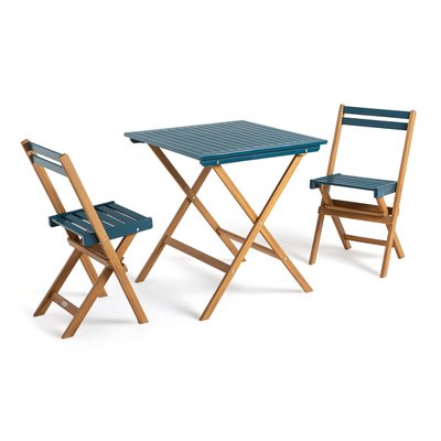 Dudena 3-Piece Acacia Garden Set LA REDOUTE INTERIEURS