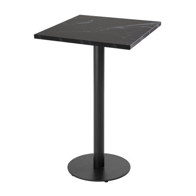 Table haute en aggloméré avec revêtement mélaminé RIVOLI OVIALA