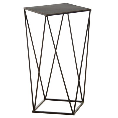 Sellette design en métal noir 36 x 36 x 61 cm AUBRY GASPARD
