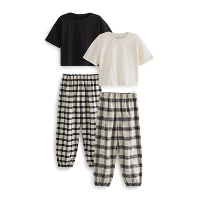 Pyjamas tissés aux carreaux, lot de 2 NEXT