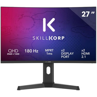 Ecran PC Gamer M27 27" Incurvé 1500R WQHD 180Hz Fast VA HDMI 2.1 AMD FreeSync SKILLKORP