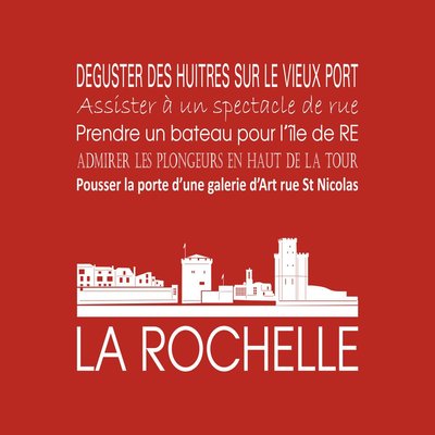 Tableau Sur Toile La Rochelle ILLUSTRATION CEANOTHE