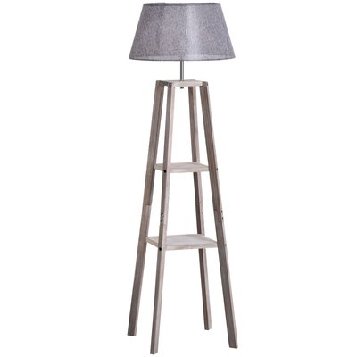 Lampadaire étagères HOMCOM