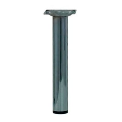 Pied Métallique Cylindrique Acier Chromé H200 Mm X D30 Mm EVOLUDIS