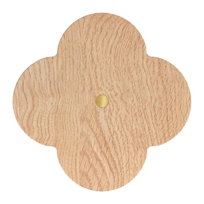 Patère fleur en frêne 10 cm, ANDREE HARTO