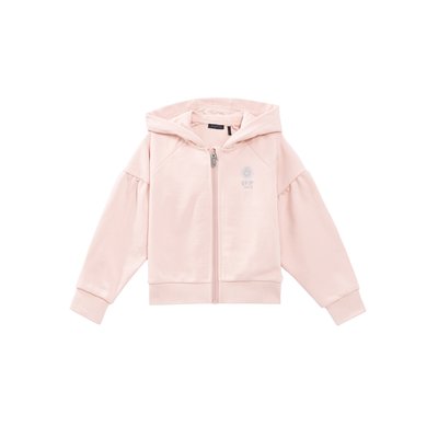 Cardigan zippé brodé à capuche IKKS