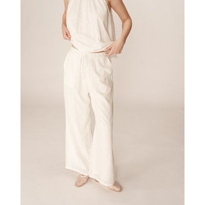 Pantalon brodé, coupe droite PICCOLI GRACE & MILA