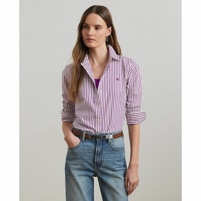 Gestreifte Hemdbluse mit langen Ärmeln LAUREN RALPH LAUREN