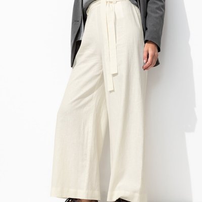 Pantalon large en lin mélangé PROMOD