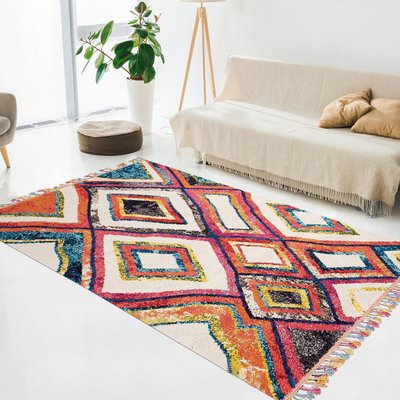 Tapis berbère tissé motif ethnic OURIKA 1 UN AMOUR DE TAPIS