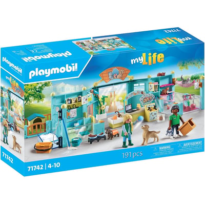 Hôtel des animaux : soigneurs, chiens et chats PLAYMOBIL