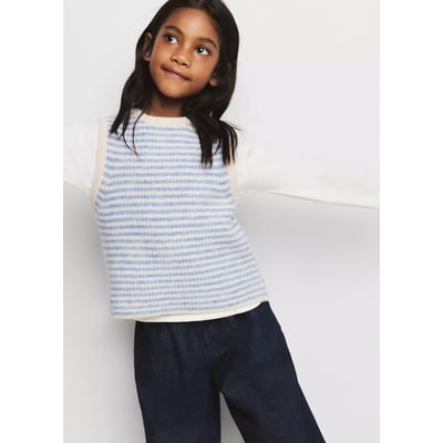Gilet maille rayures MANGO BABY