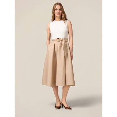 Robe coupe en A réalisée en tissu mélange coton OLTRE