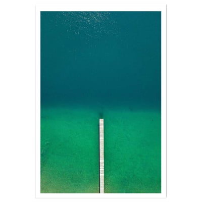 Affiche plage tropiques dans mon coeur HEXOA