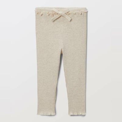 Legging côtelé uni en coton BIO GOTS BOUT'CHOU