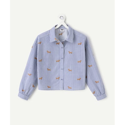 Camicia a maniche lunghe, a righe, con motivo animalier TAPE A L'OEIL