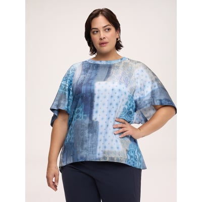 Blouse à imprimé patchwork FIORELLA RUBINO