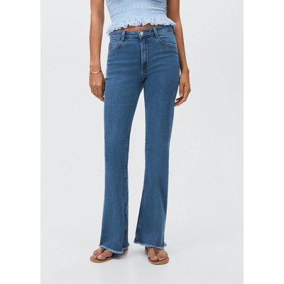 Jean flare ourlet effiloché MANGO TEEN