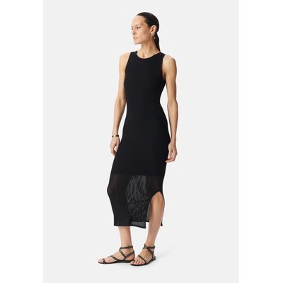Robe tube maille ajourée longueur midi IKKS