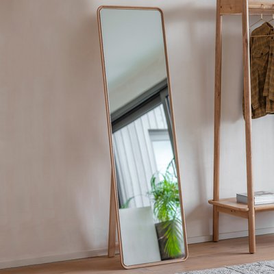 50 x 170cm Solid Oak Cheval Mirror SO'HOME