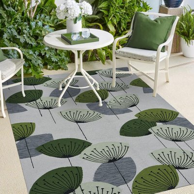 Tapis extérieur tissé kilim rectangle DANDELEXT UN AMOUR DE TAPIS