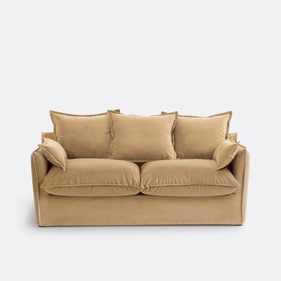 Canapé convertible 14 cm, velours, Odna LA REDOUTE INTERIEURS